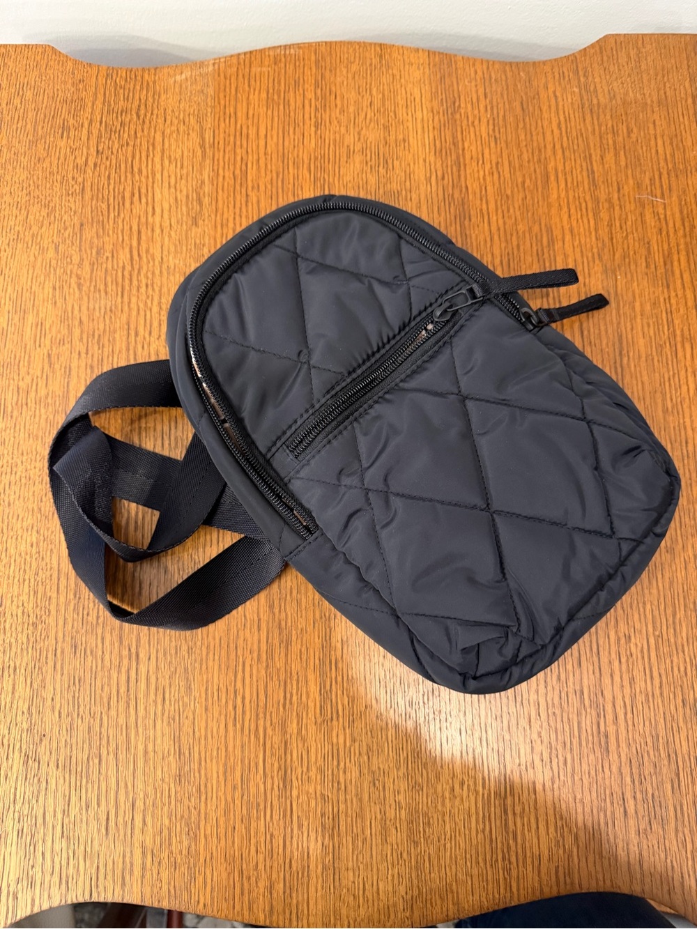 Vera Bradley Black Quilted Crossbody Belt Bag